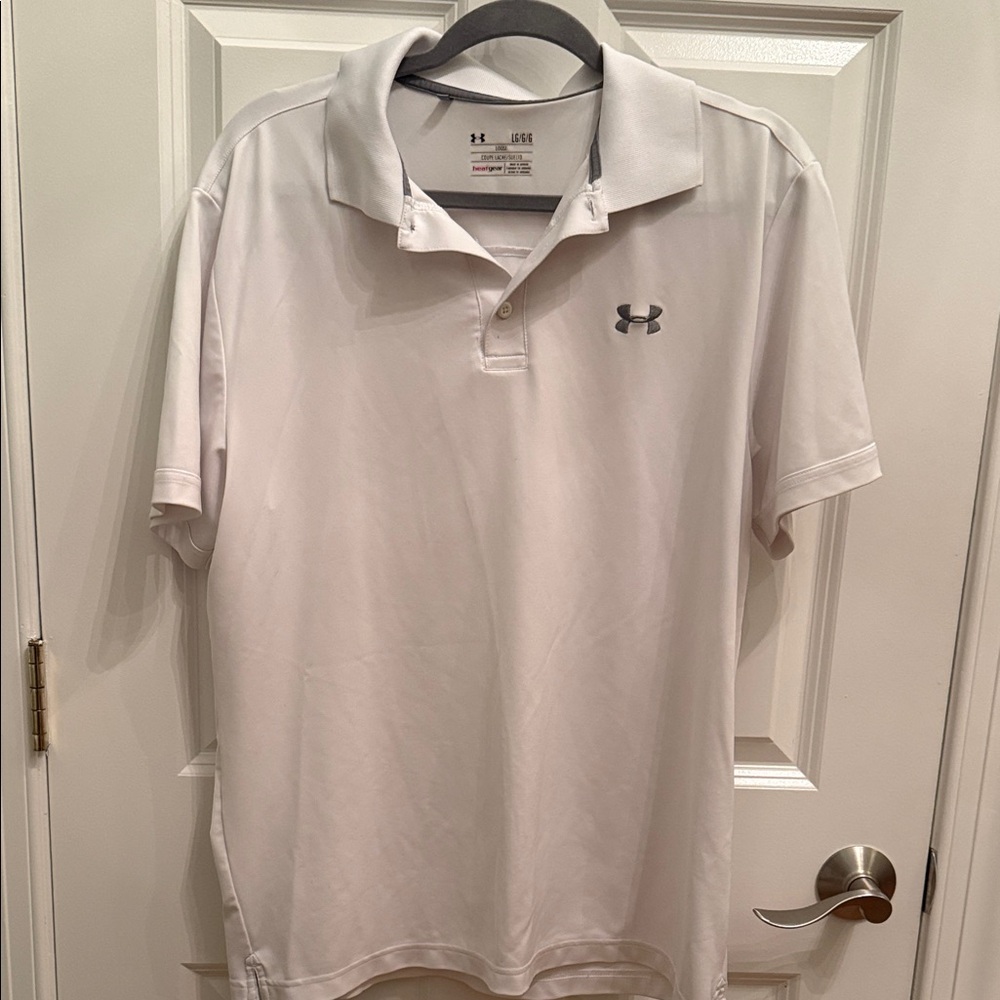 Under Armour Men's Classic White Polo